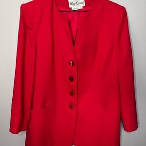 Hot Pink Vintage Oleg Cassini Blazer (Not red)